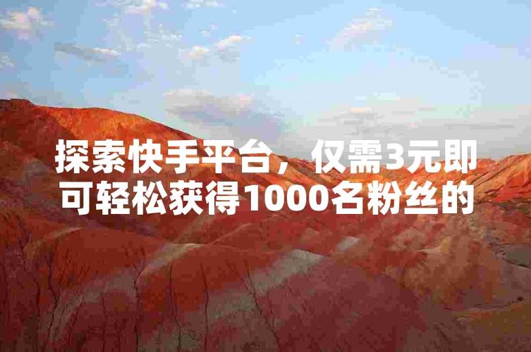 快手刷粉网实战案例：粉丝增长如此轻松