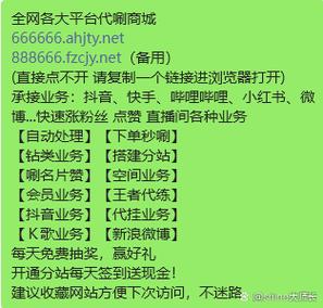 粉丝自助平台:抖音运营者的必备工具
